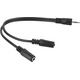 Kabel Goobay Jack 3.5mm - Jack 3.5mm x2 0.2m czarny (50464)
