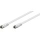 Kabel Goobay Antenowy (F) 5m biały (11725)