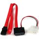 StarTech SATA - SATA Slimline + Molex, 0.5m, Czerwony (SLSATAF20)
