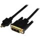 Kabel StarTech HDMI Micro - DVI-D 1m czarny (HDDDVIMM1M)