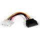 StarTech Molex - SATA, 0.15m, Wielokolorowy (LP4SATAFM6IN)