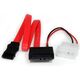 StarTech SATA - SATA Slimline + Molex, 0.3m, Czerwony (SLSATAF12)