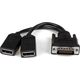 Kabel StarTech DMS-59 - DisplayPort x2 0.2m czarny (DMSDPDP1)