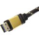 Kabel USB Roline USB-A - 2 m Czarny Złoty (11.02.8879)