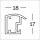 Ramka Walther Trendstyle, 30x45, plastikowa, złota (KP045G)
