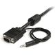 Kabel StarTech D-Sub (VGA) - D-Sub (VGA) + Jack 3.5mm 5m czarny (MXTHQMM5MA)