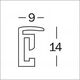 Ramka Walther New Lifestyle, 15x20, plastikowa, czarna (KV520B)