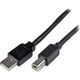Kabel USB StarTech USB-A - USB-B 20 m Czarny (USB2HAB65AC)