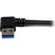 Kabel USB StarTech USB-A - USB-B 1 m Czarny (USB3SAB1MRA)