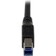Kabel USB StarTech USB-A - USB-B 1 m Czarny (USB3SAB1MRA)