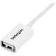 Kabel USB StarTech USB-A - USB-A 1 m Biały (USBEXTPAA1MW)