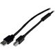 Kabel USB StarTech USB-A - USB-B 20 m Czarny (USB2HAB65AC)