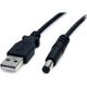 Kabel USB StarTech USB-A - DC 5.5 mm 0.9 m Czarny (USB2TYPEM)
