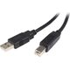 Kabel USB StarTech USB-A - USB-B 1 m Czarny (USB2HAB1M)