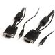 Kabel StarTech D-Sub (VGA) - D-Sub (VGA) + Jack 3.5mm 5m czarny (MXTHQMM5MA)
