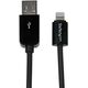 Kabel USB StarTech USB-A - Lightning 1 m Czarny (USBLT1MB)