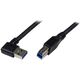 Kabel USB StarTech USB-A - USB-B 1 m Czarny (USB3SAB1MRA)