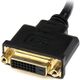 Kabel StarTech HDMI - DVI-D 0.3m czarny (HDDVIMF8IN)