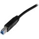 Kabel USB StarTech USB-A - USB-B 2 m Czarny (USB3CAB2M)