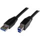 Kabel USB StarTech USB-A - USB-B 5 m Czarny (USB3SAB5M)