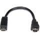 Adapter USB StarTech microUSB - miniUSB Czarny  (UUSBMUSBMF6)