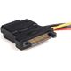 StarTech SATA 15-pin - Molex x3, 0.15m, Wielokolorowy (LP4SATAFM2L)