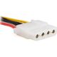 StarTech SATA 15-pin - Molex x3, 0.15m, Wielokolorowy (LP4SATAFM2L)