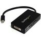 Adapter AV StarTech DisplayPort Mini - HDMI - D-Sub (VGA) - DVI-D czarny (MDP2DPDVHD)