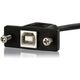 Kabel USB StarTech USB-B - USB-B 0.3 m Czarny (USBPNLBFBM1)