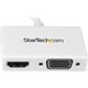 Adapter AV StarTech DisplayPort Mini - HDMI - D-Sub (VGA) biały (MDP2HDVGAW)