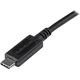 Kabel USB StarTech USB-A - USB-C 1 m Czarny (USB31AC1M)