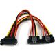 StarTech SATA 15-pin - SATA 15-pin x2, 0.15m, Wielokolorowy (PYO2LSATA)