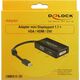 Adapter AV Delock DisplayPort Mini - HDMI - D-Sub (VGA) - DVI-D czarny (62631)
