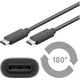 Kabel USB Goobay USB-C - 0.5 m Czarny (67975)
