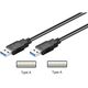 Kabel USB Goobay USB-A - USB-A 1.8 m Czarny (--)