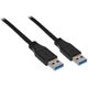 Kabel USB USB-A - 1 m Czarny (95717)