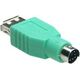 Adapter USB USB - PS/2 Biały  (---)