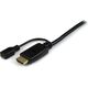 Kabel StarTech HDMI - D-Sub (VGA) + micro USB 2m czarny (HD2VGAMM6)