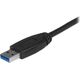 Kabel USB StarTech USB-A - USB-A 2 m Czarny (USB3LINK)