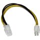 StarTech ATX/EPS 4-pin - ATX/EPS 4-pin, 0.2m, Żółty (ATXP4EXT)