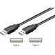 Kabel USB USB-A - 1 m Czarny (95717)