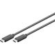 Kabel USB Goobay USB-C - USB-C 1 m Czarny (67976)