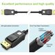 Kabel Techly Techly Kabel DisplayPort 2.1 4K*120Hz 54G 3m Czarny DP-DP M/M