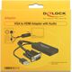 Adapter AV Delock D-Sub (VGA) - HDMI + USB-A czarny (62668)