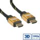 Kabel Roline HDMI - HDMI 3m czarny złoty (11885563)
