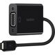 Adapter USB Belkin USB-C - VGA Czarny  (F2CU037BTBLK)