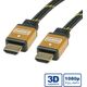 Kabel Roline HDMI - HDMI 3m czarny złoty (11885563)