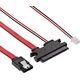 InLine SATA 15-pin - Molex x2, 0.35m, Czerwony (29695B)