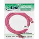 InLine Patchcord S/FTP, PiMF, Cat.6, PVC, różowy 0.25m (76422M)