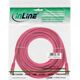 InLine Patchcord SF/UTP, Cat.5e, różowy 15m (72515M)